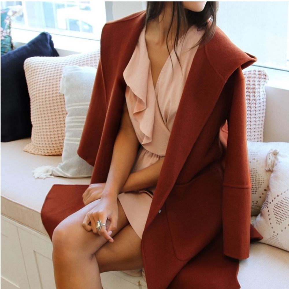 Walk This Way Wool Blend Oversized Coat